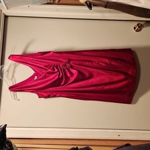 Red satin dress - perfect for NYE or Valentine's Day!!